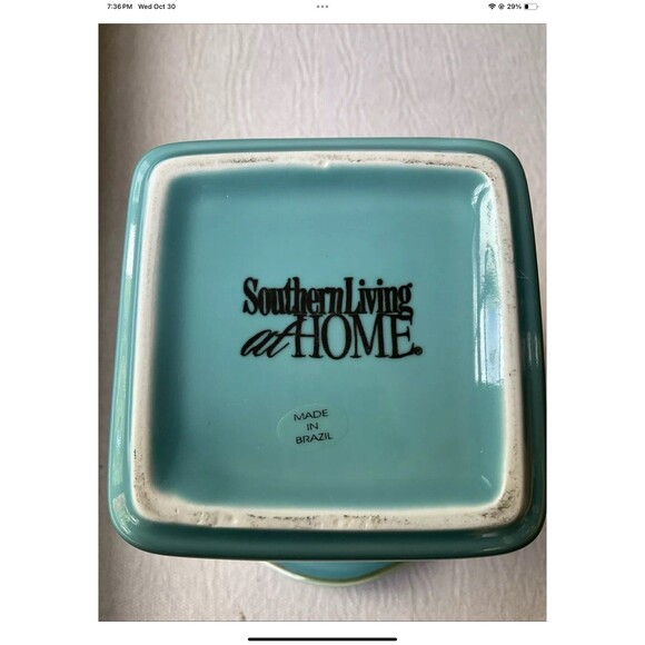 Southern Living At Home Tuscan Robin’s Egg Blue 9” Vase With Stem Separator - Picture 12 of 12